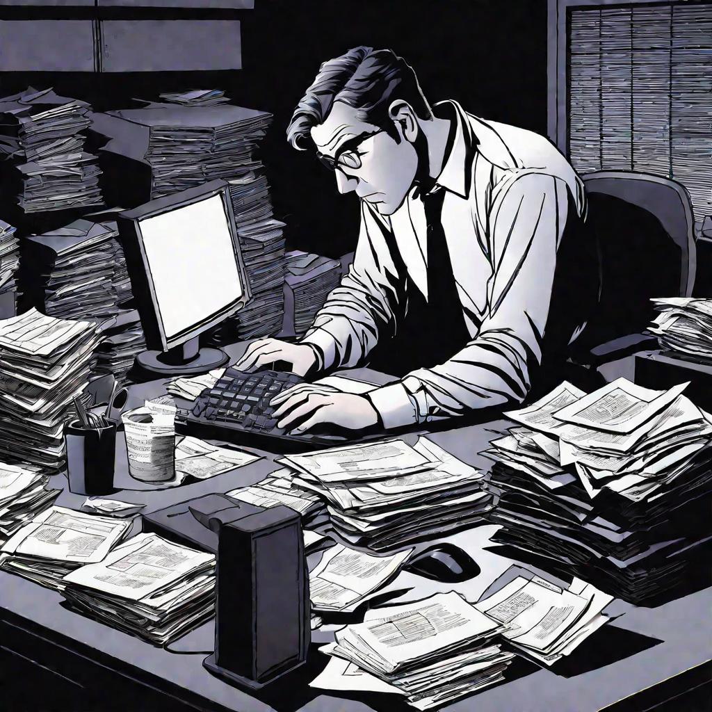 Уставший бухгалтер