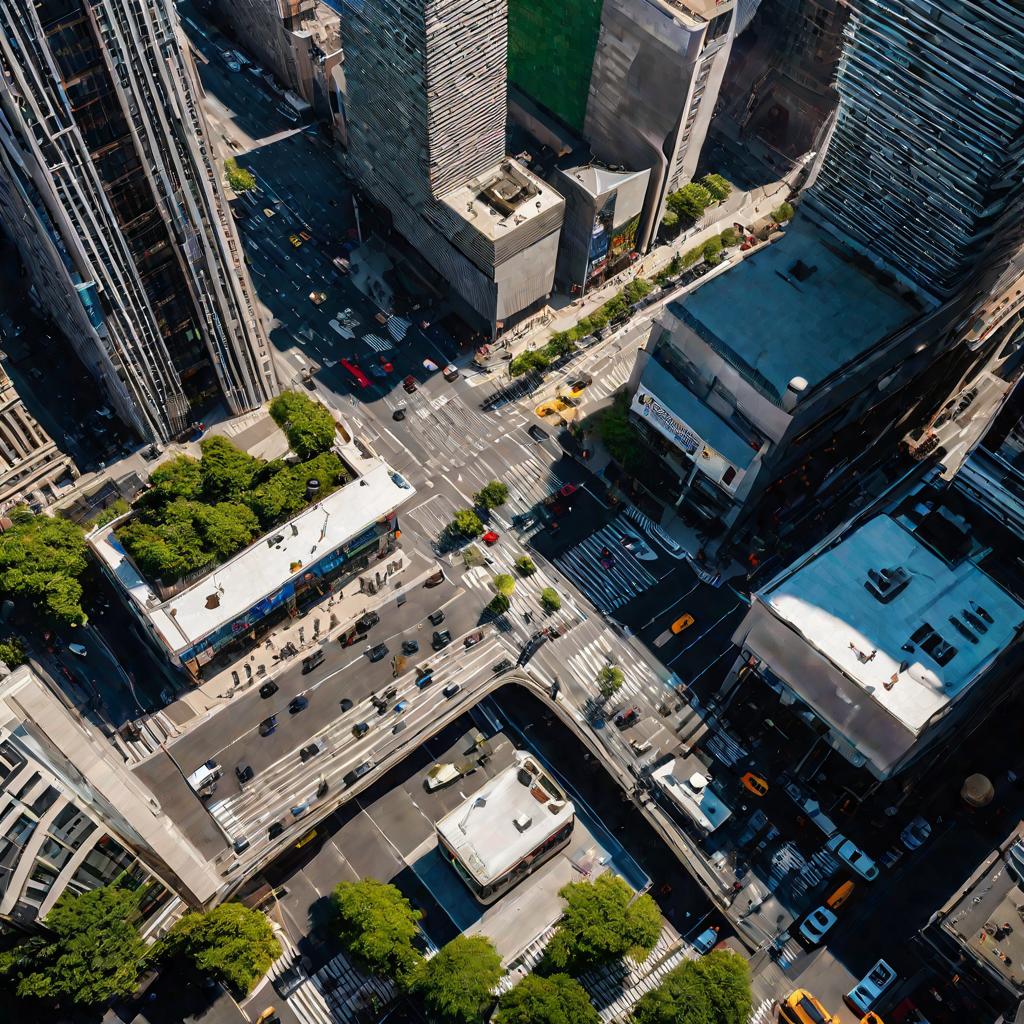 Перекресток в центре города