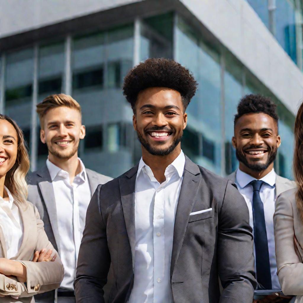 группа сотрудников компании