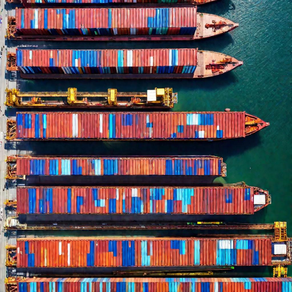 Порт с контейнерами