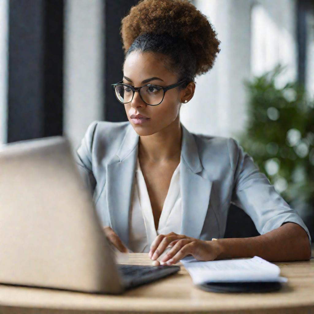 Девушка готовится ввести идентификатор платежа в форму онлайн