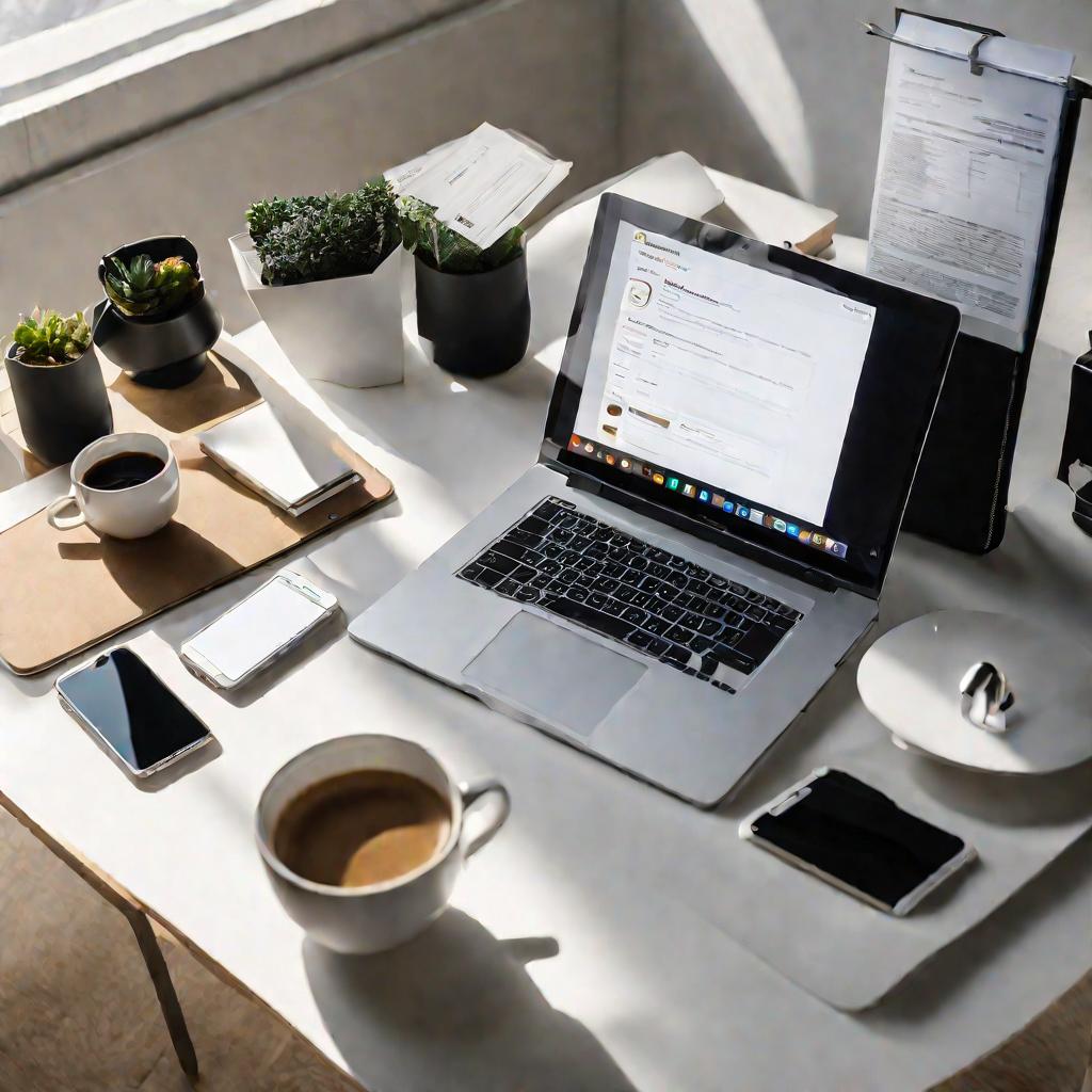 Молодой человек в офисе заполняет поле с идентификатором в онлайн-банке на ноутбуке