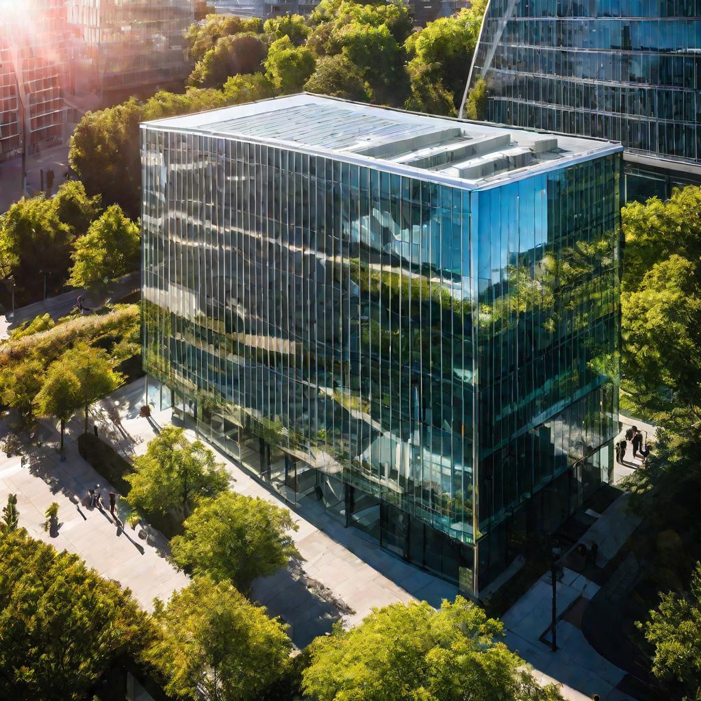 Солнечный день у офиса