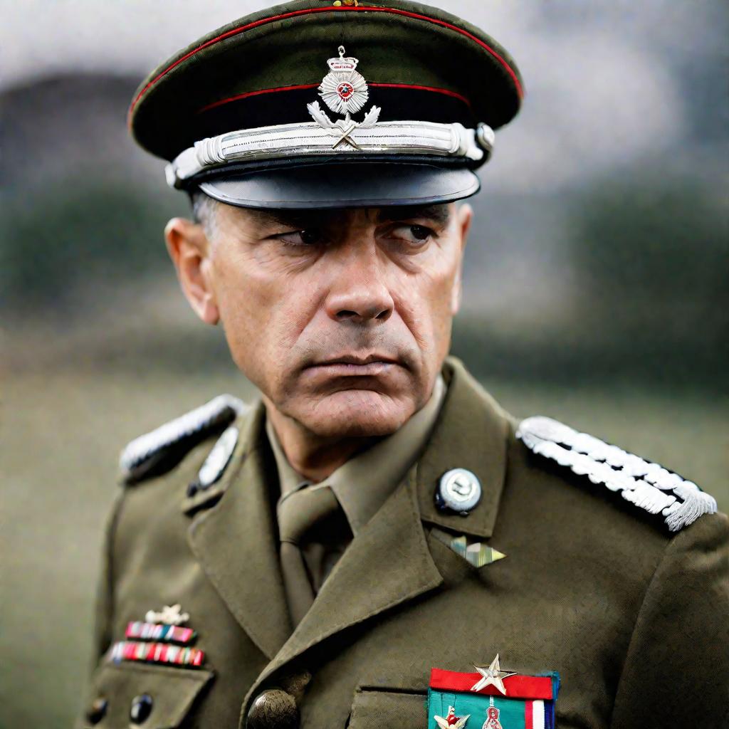 Портрет задумчивого военного