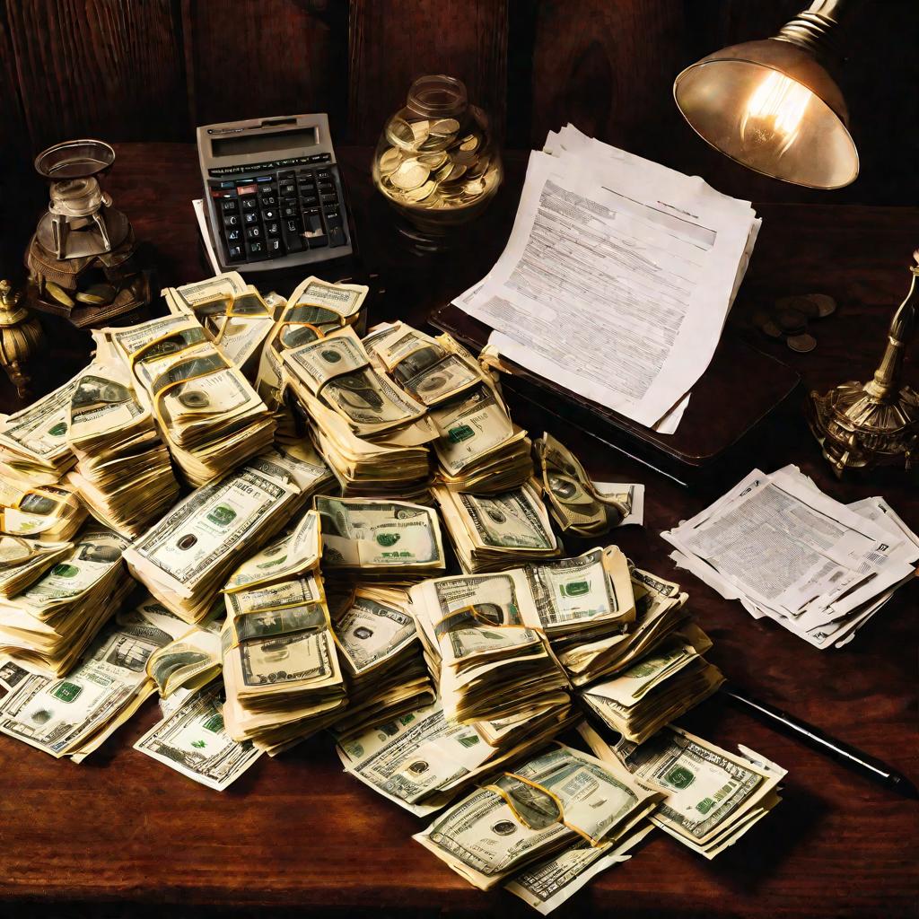 Бухгалтерские документы на столе