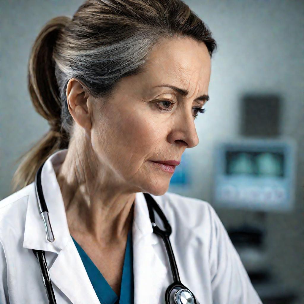 Женщина-врач в больнице