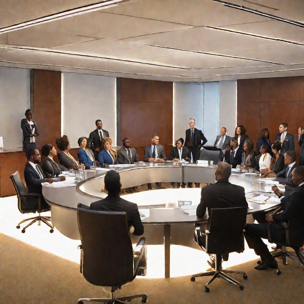 Люди, обсуждающие выход из профсоюза