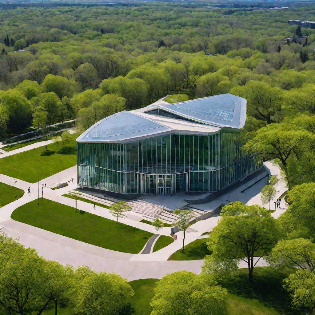 Судебное здание весной