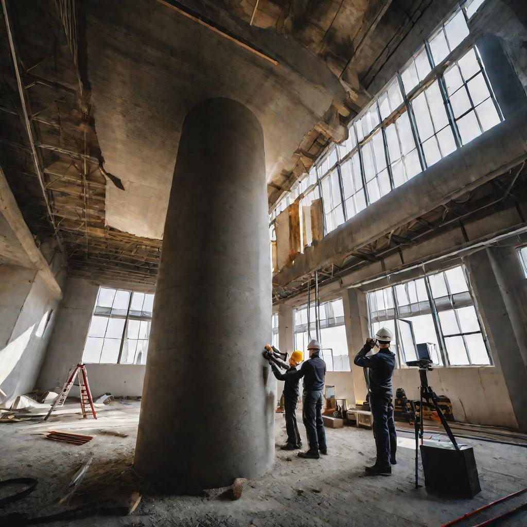 Комиссия проводит осмотр здания