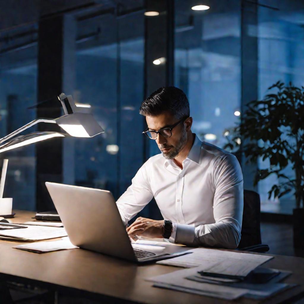 Бухгалтер за работой