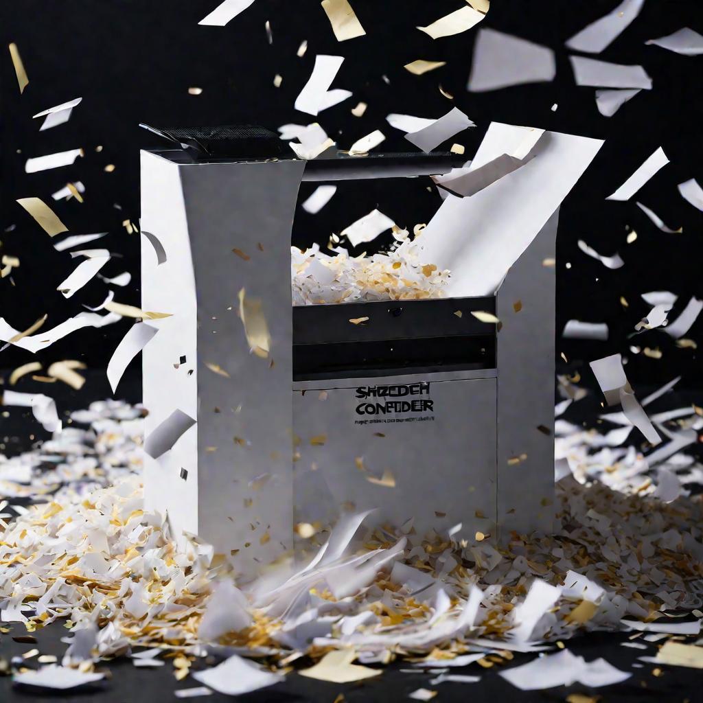 Уничтожение документов в шредере