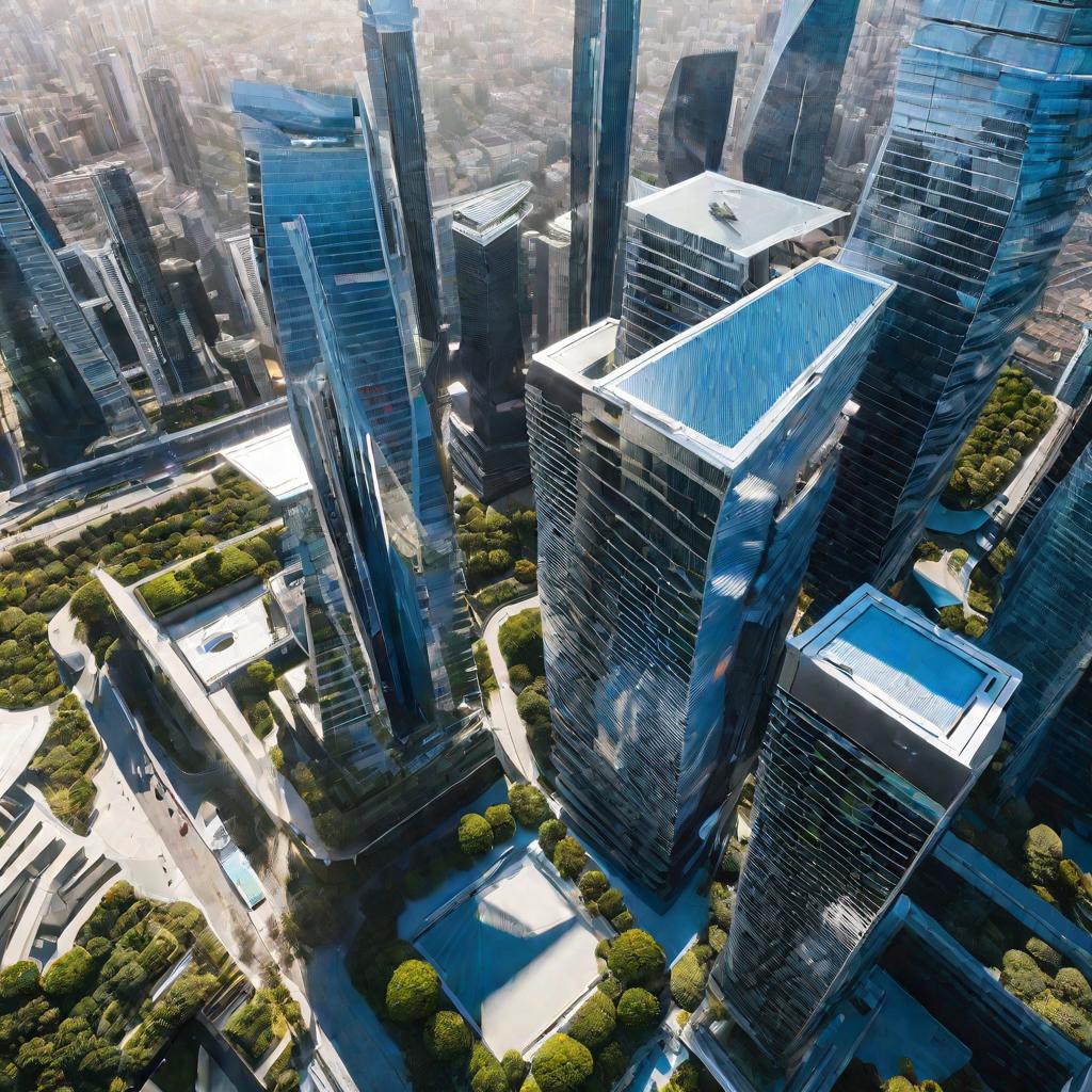 Городской пейзаж днем