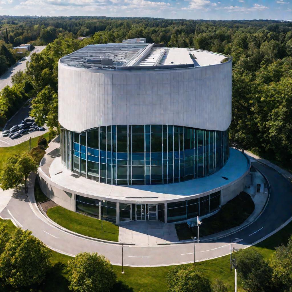 Банк отделение здание утро солнце люди