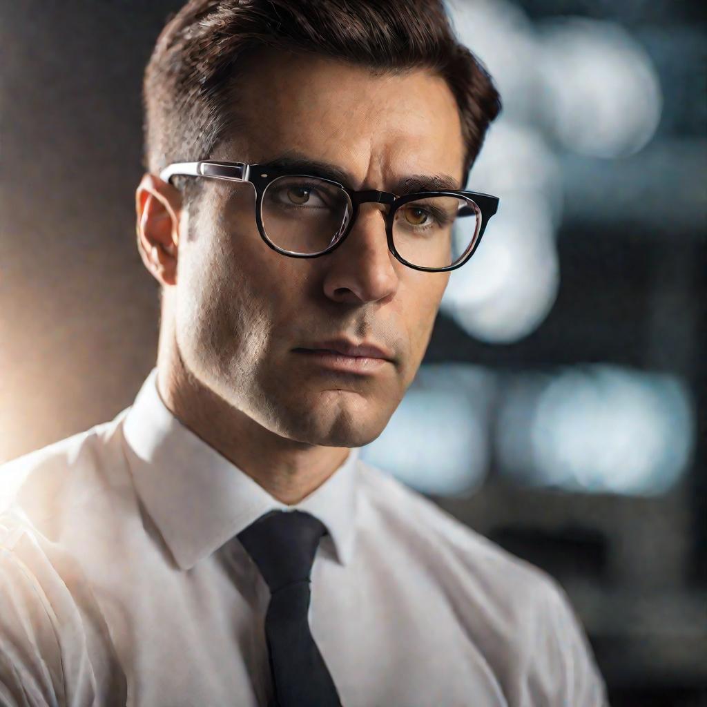 Портрет бухгалтера в очках