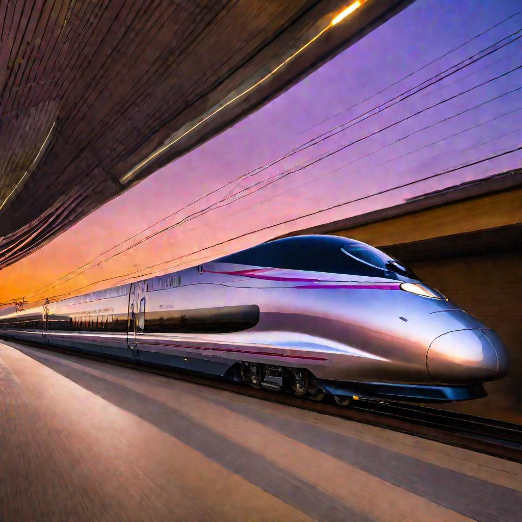 Поезд на закате