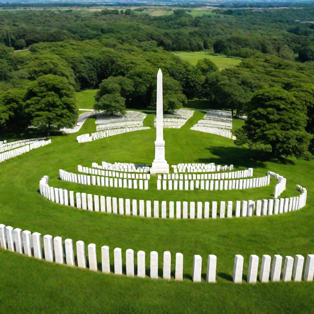 Военное кладбище с жетонами