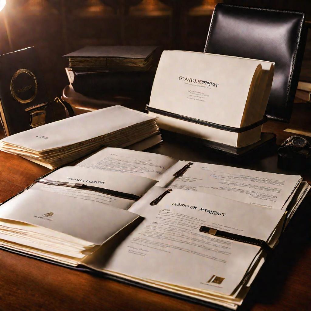 Папка с документами о назначении