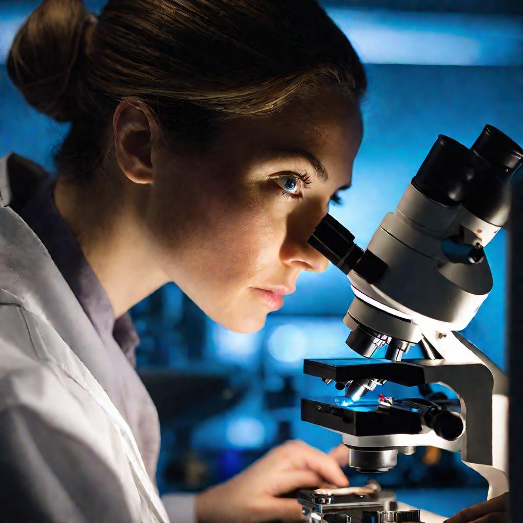 Портрет исследовательницы в лаборатории