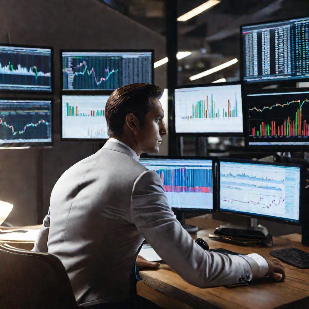 Банкир анализирует данные