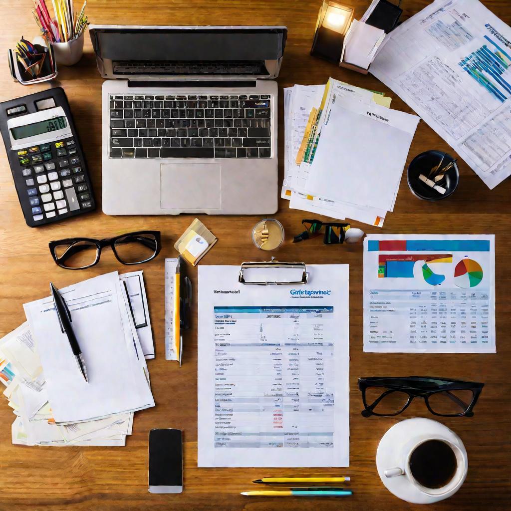 Документы и бумаги на рабочем столе