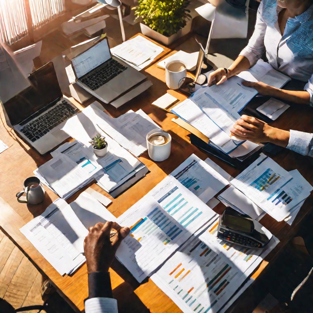 Сотрудники проверяют платежку