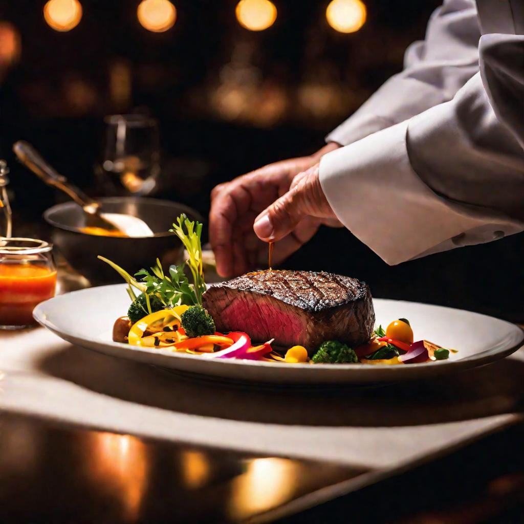 Фото блюда в ресторане