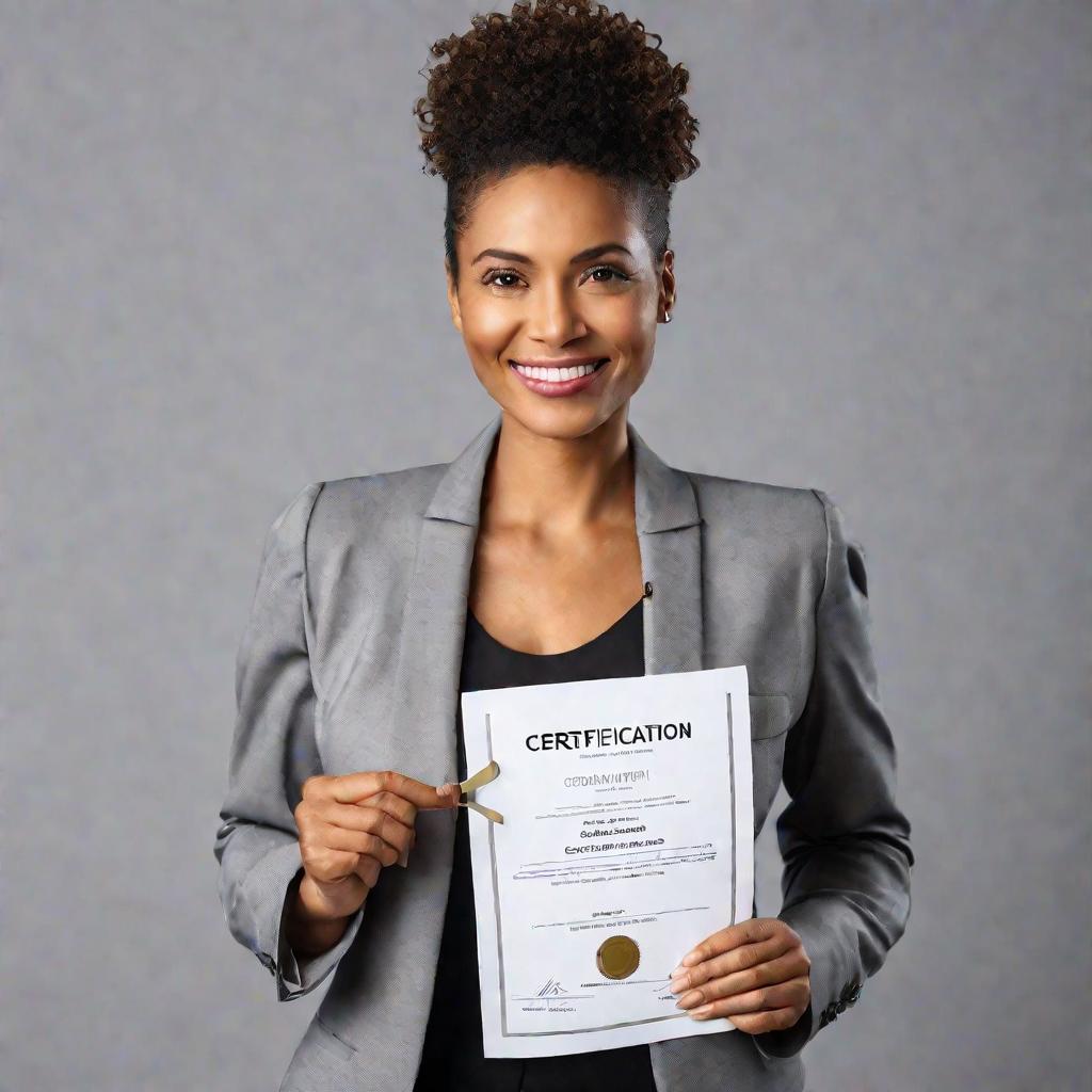 женщина держит документ