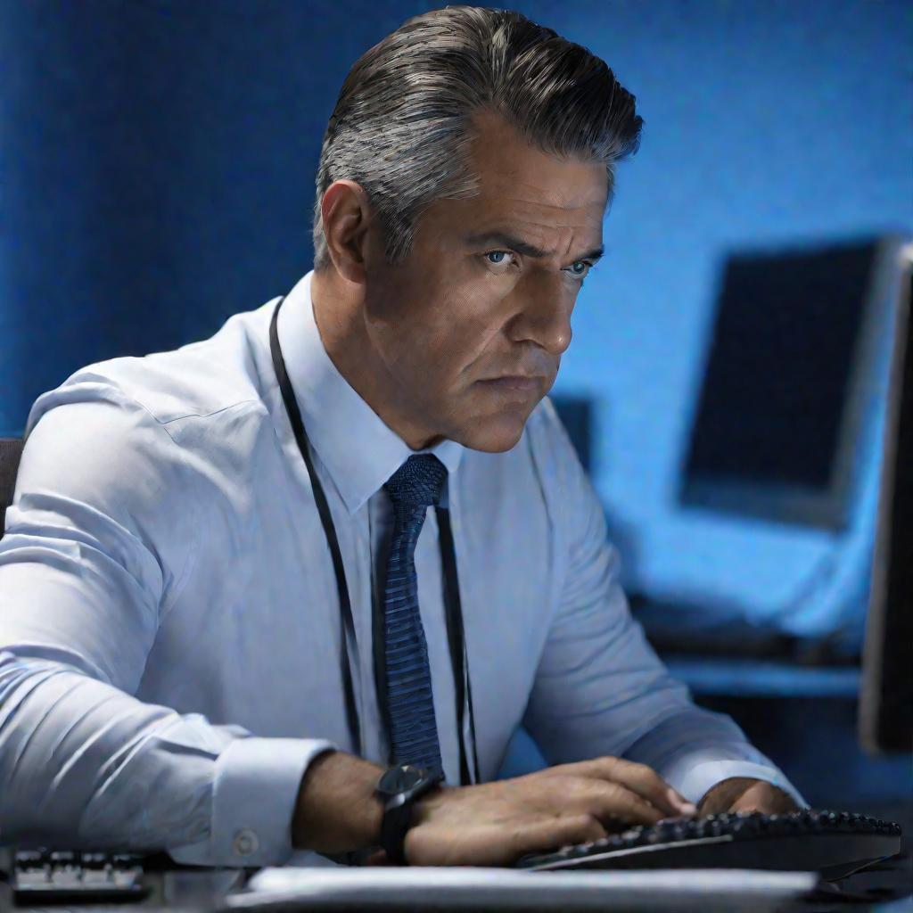 Портрет налогового инспектора за работой