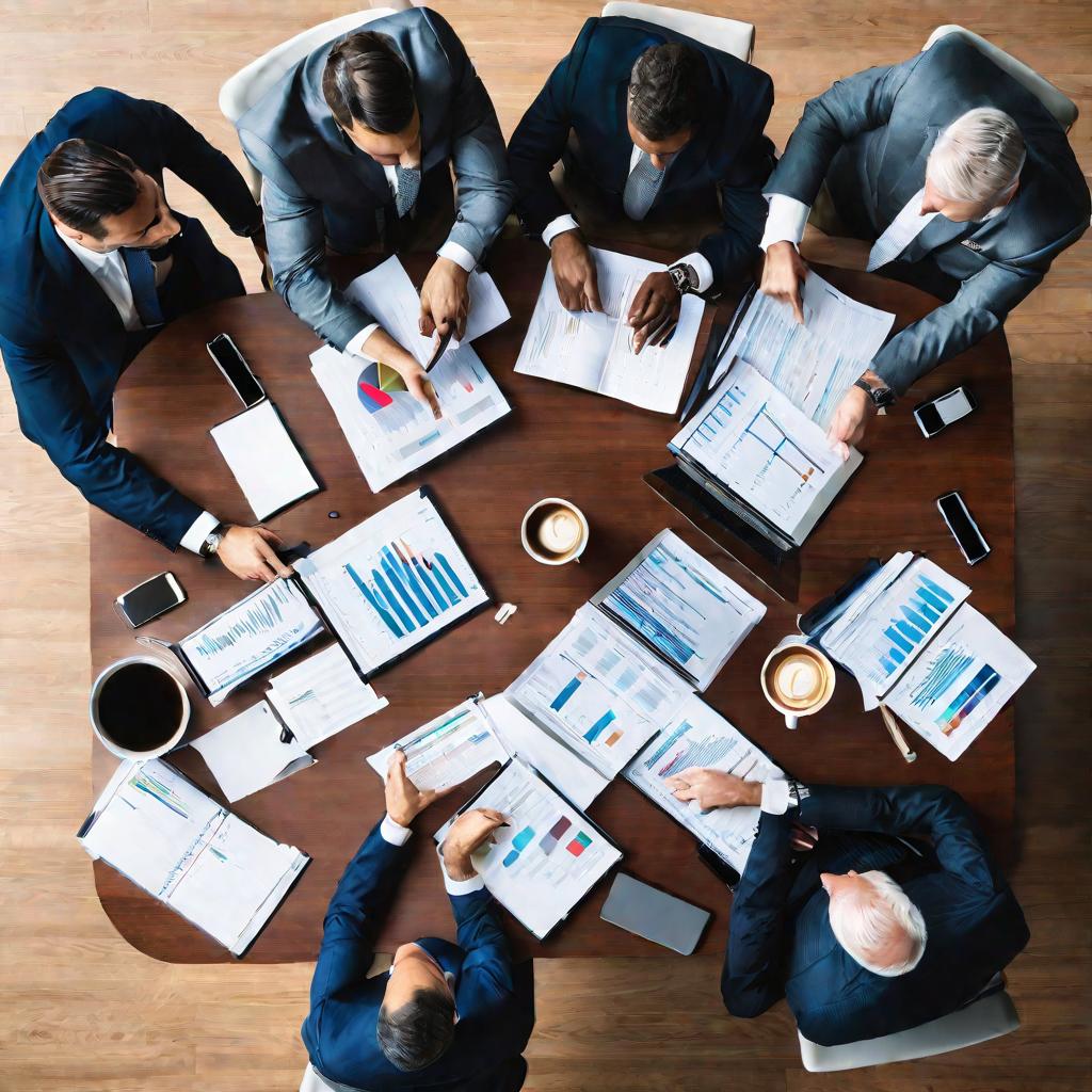 Вид конференц-зала во время обсуждения документов.