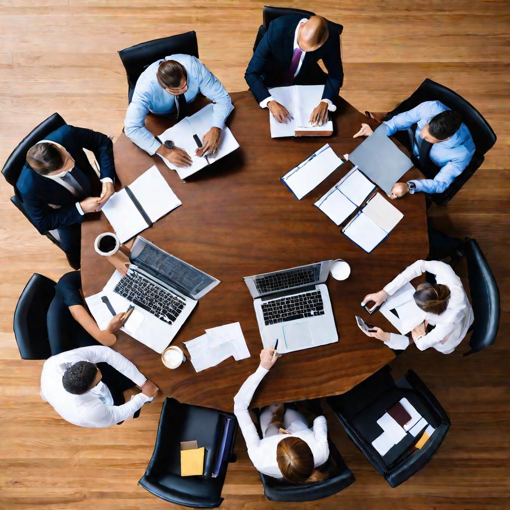 стол переговоров после встречи