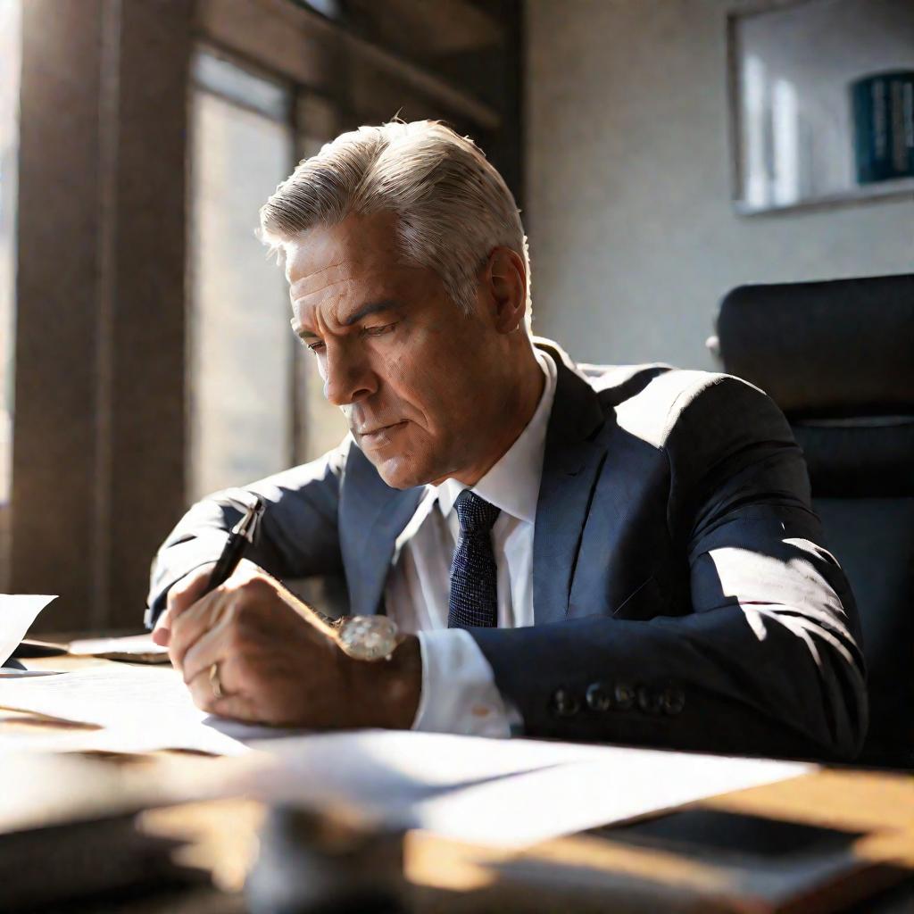 Мужчина заполняет листок убытия