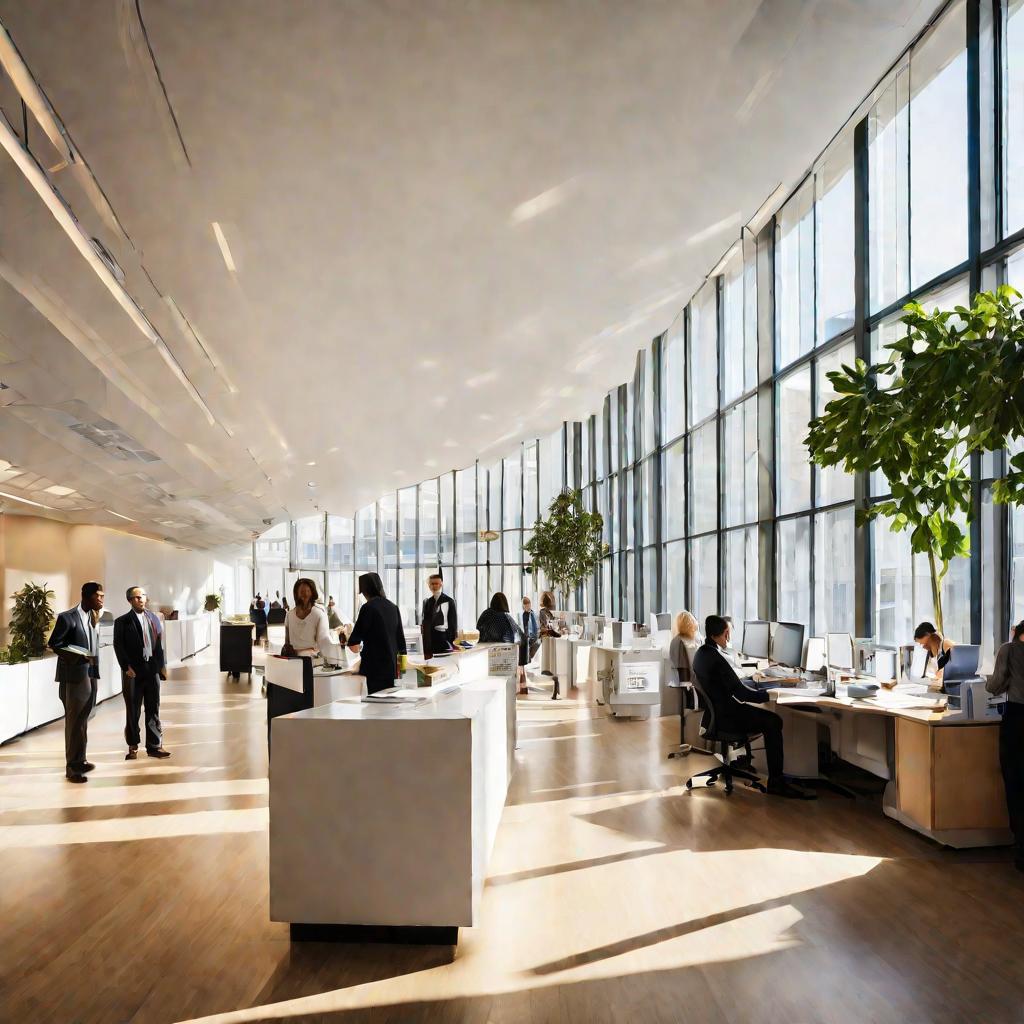 Очередь за получением листка убытия в офисе