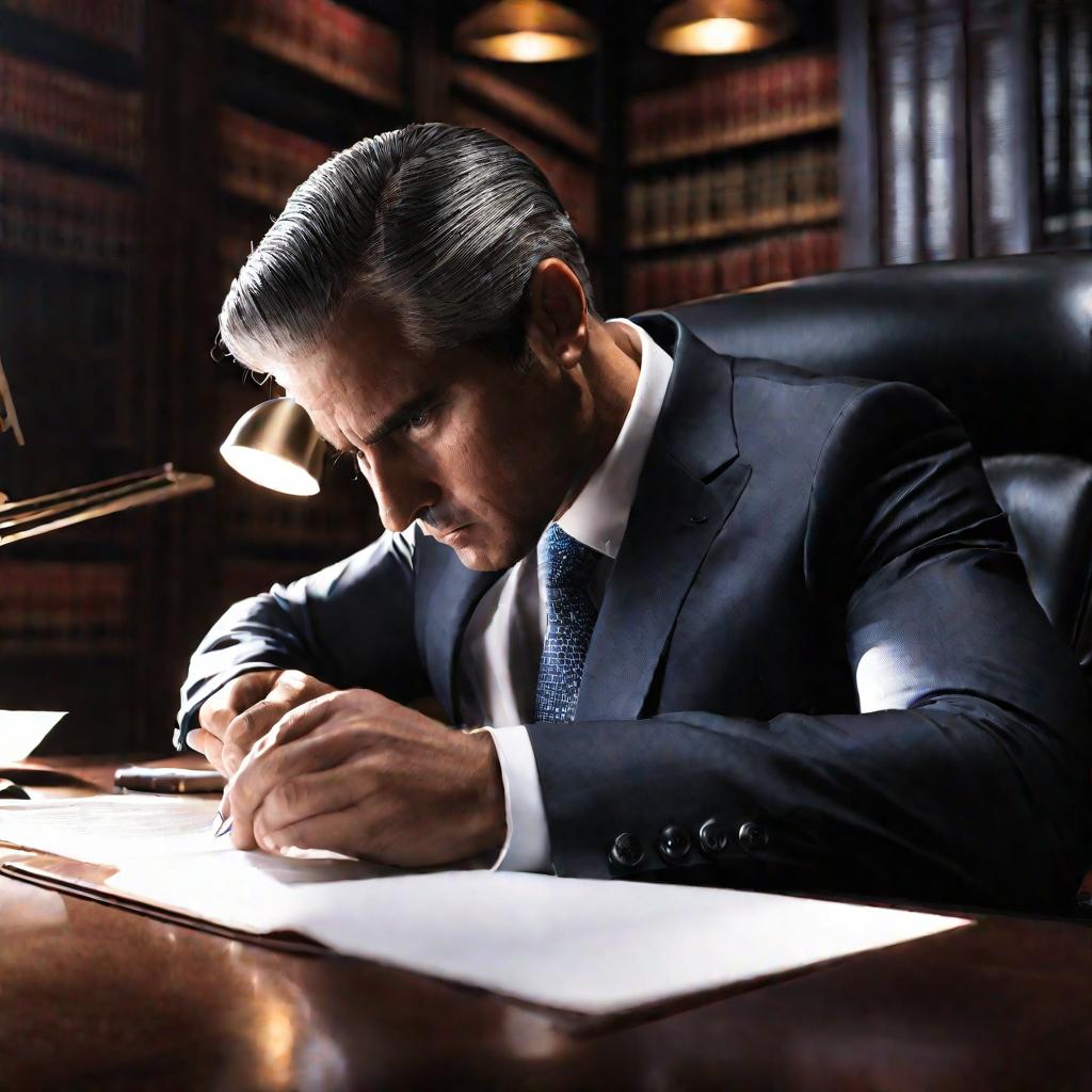 Портрет адвоката за работой