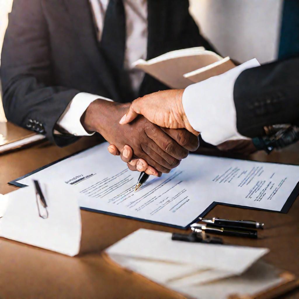 Подписание договора поставки