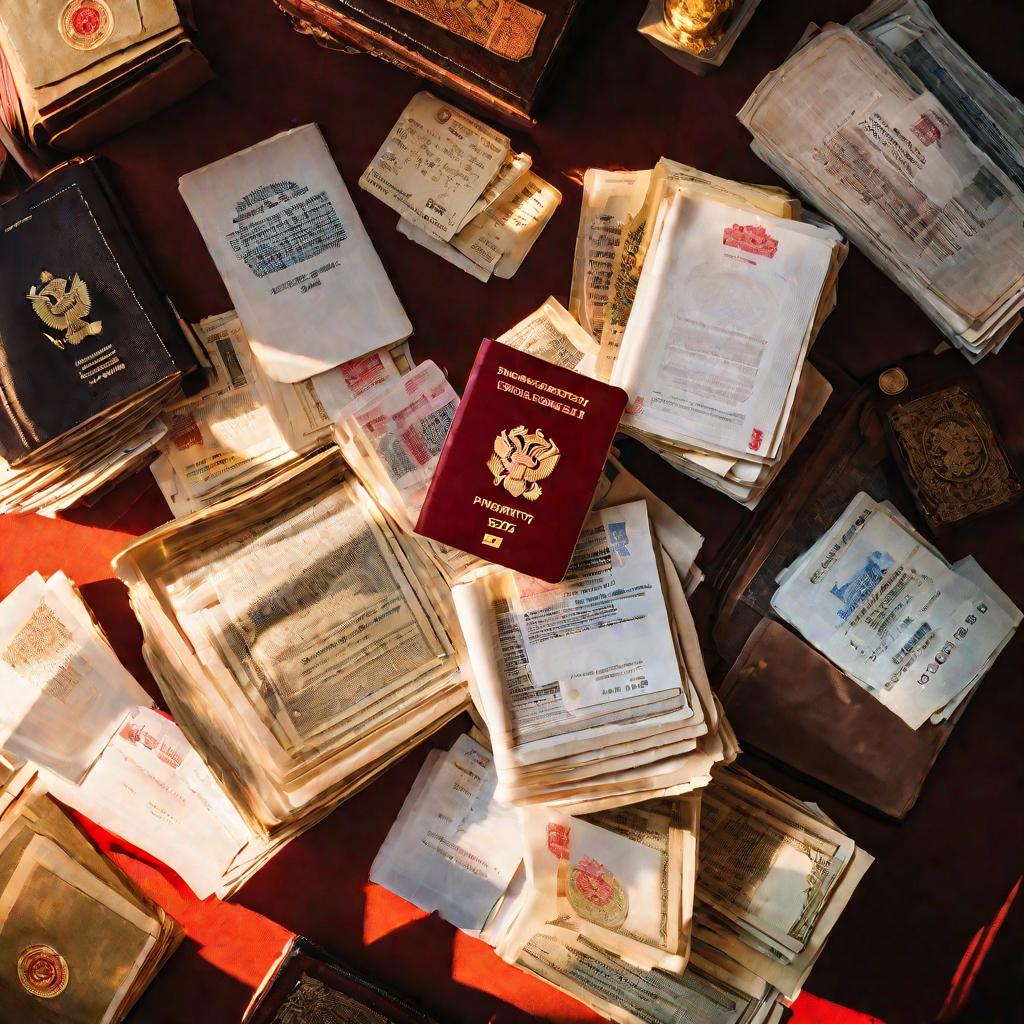 стол завален недействительными паспортами