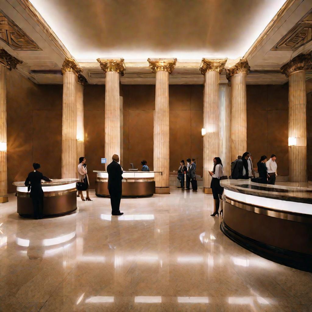 Интерьер банка