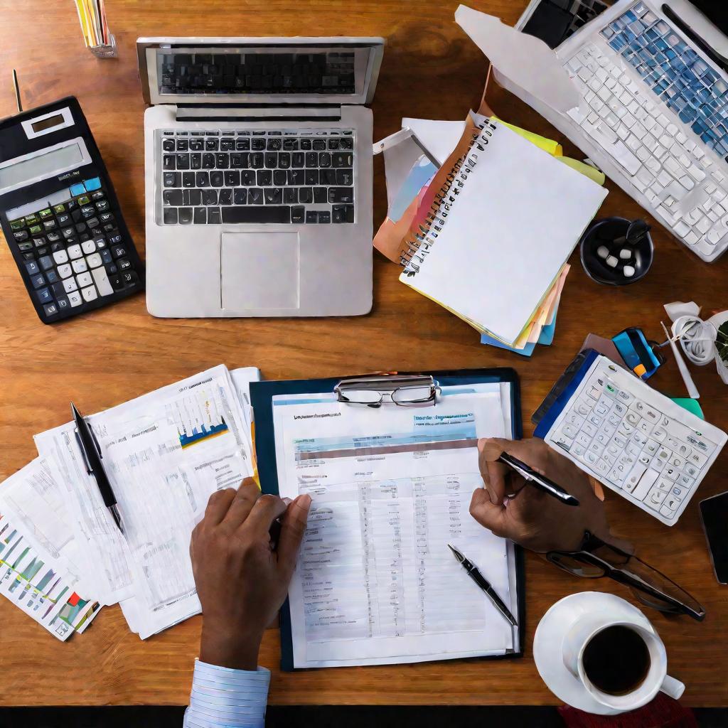 Работа бухгалтера с цифрами