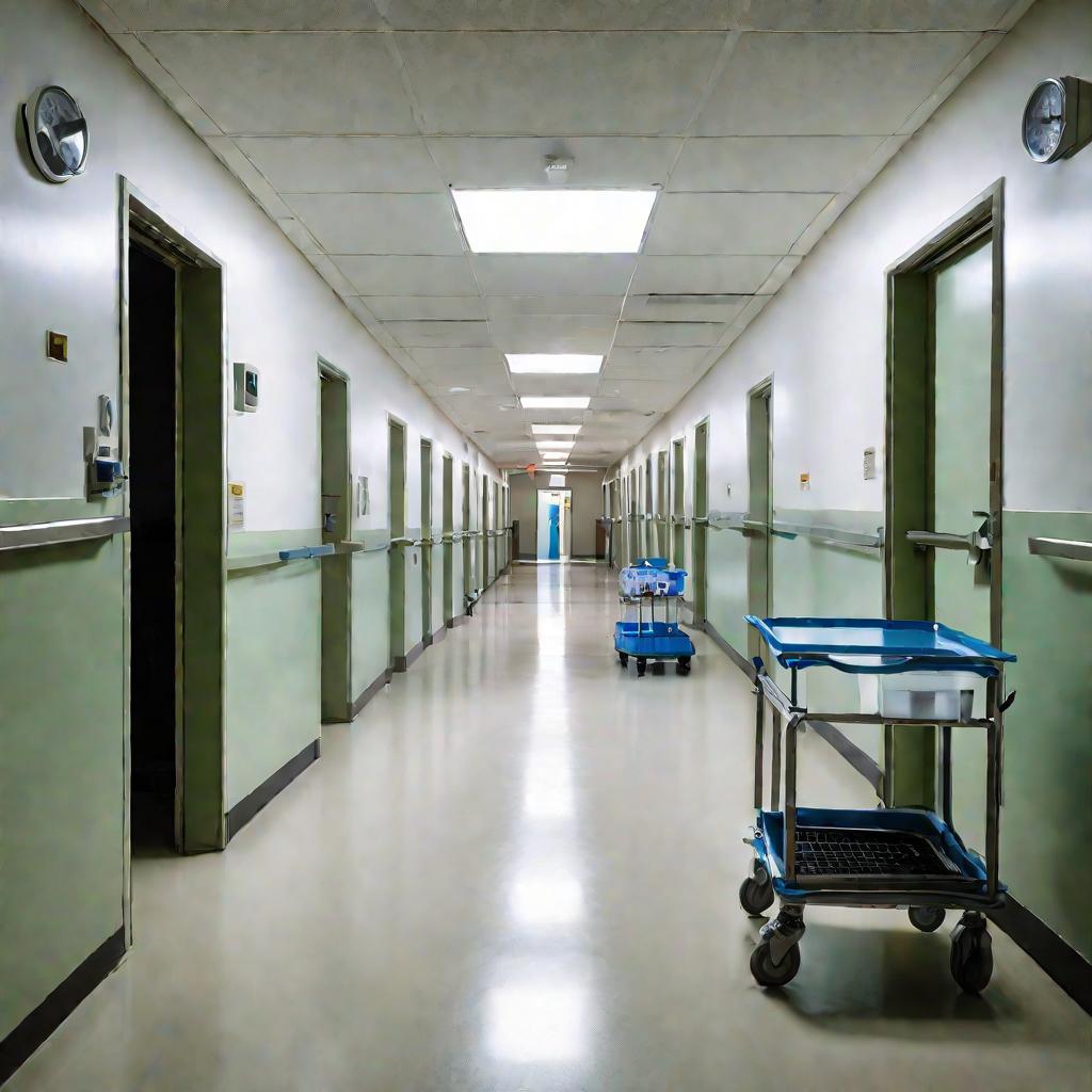 Пустой больничный коридор