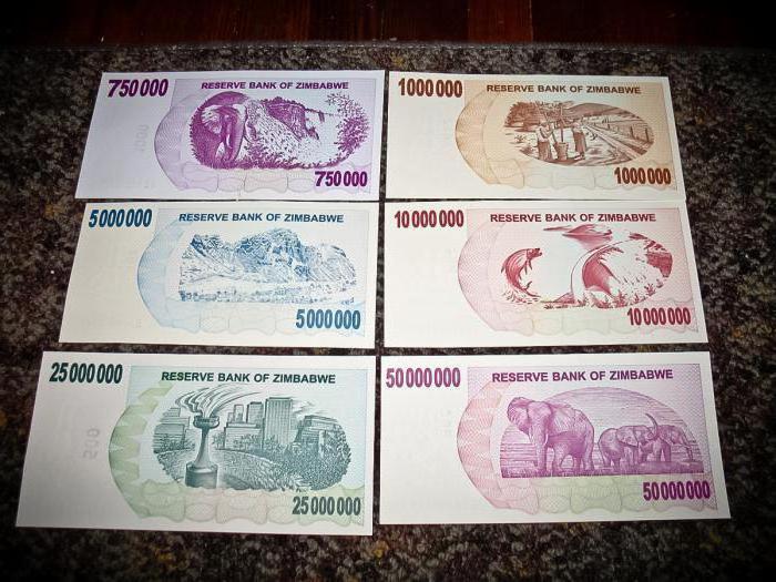 Национальная валюта Зимбабве