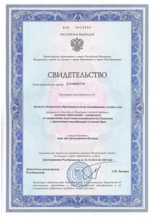 подтверждение диплома медсестры в россии
