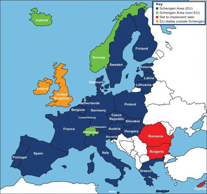 страны шенгенской зоны список 