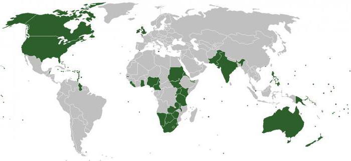 страны в которых английский язык официальный