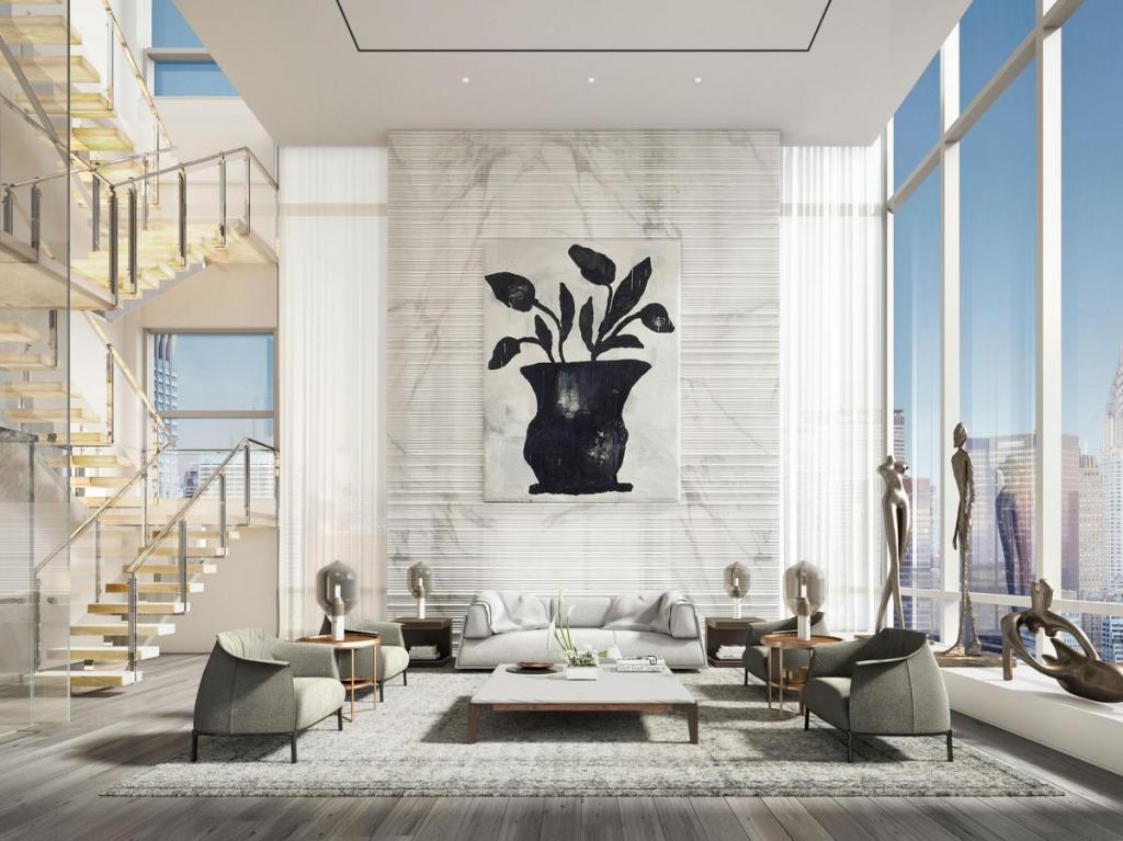 Названный Le Penthouse, кондоминиум midtown Manhattan вышел на рынок в июне...
